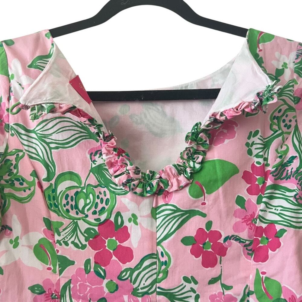 Lilly Pulitzer Jubilee Tiger Lily Floral Shift Mini Dress Size 0 - Picture 5 of 14